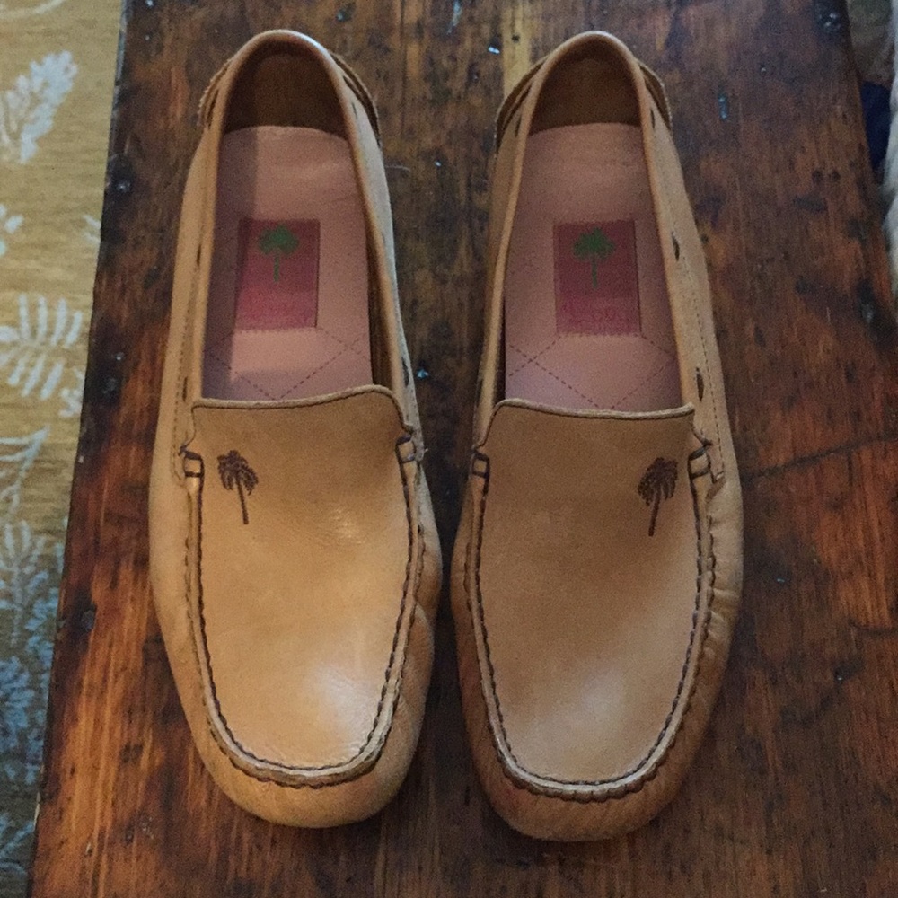 Size 8.5 Lilly Pulitzer Leather Driving Mocs